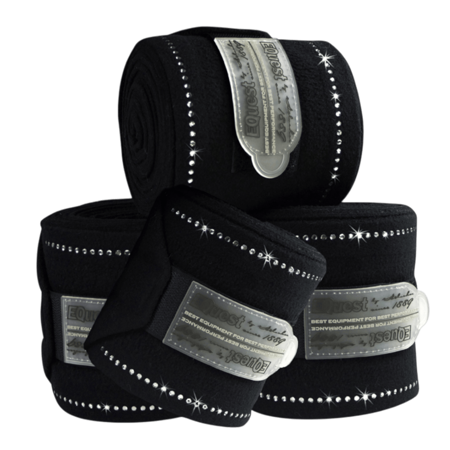 EQUEST Bandage Alpha Fleece Crystal | 4er Set