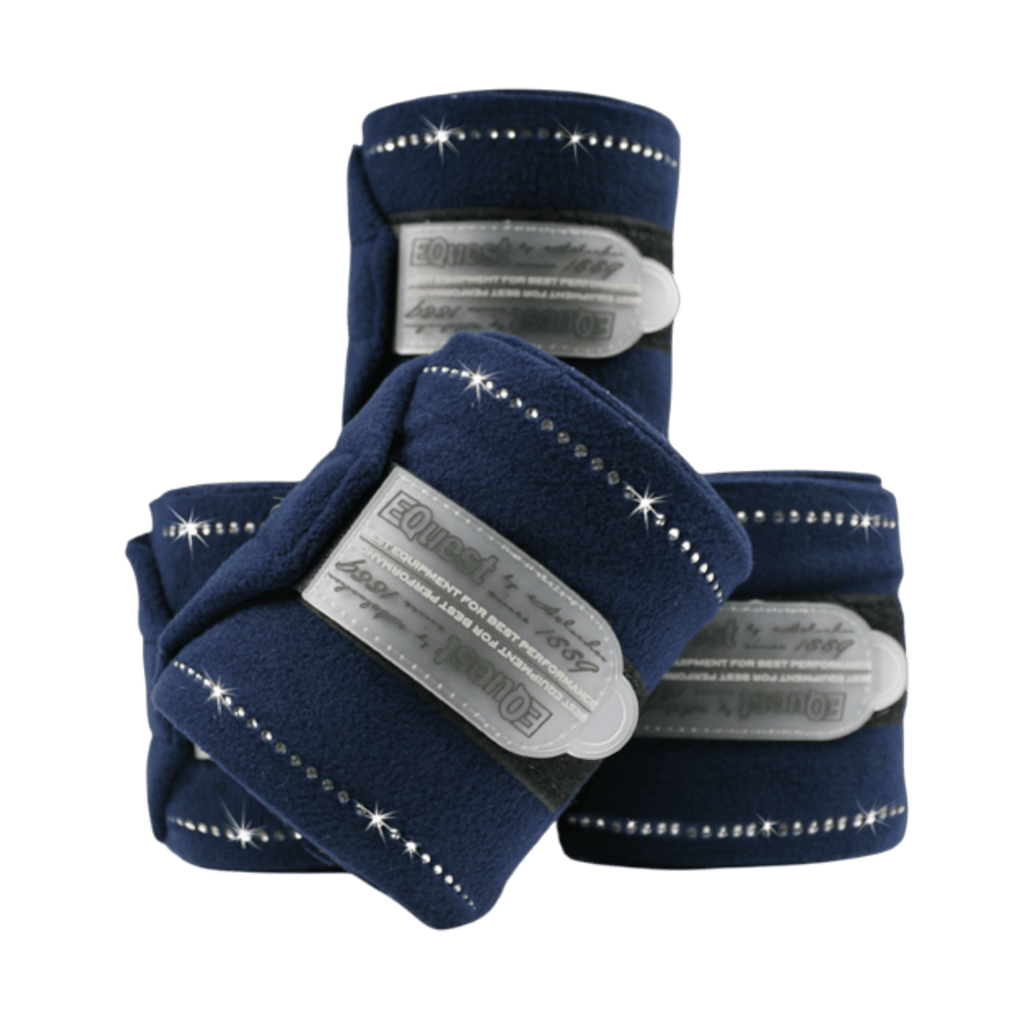 EQUEST Bandage Alpha Fleece Crystal | 4er Set