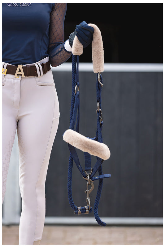 ANKY® Halter and Lead Check Velvet ATH25002