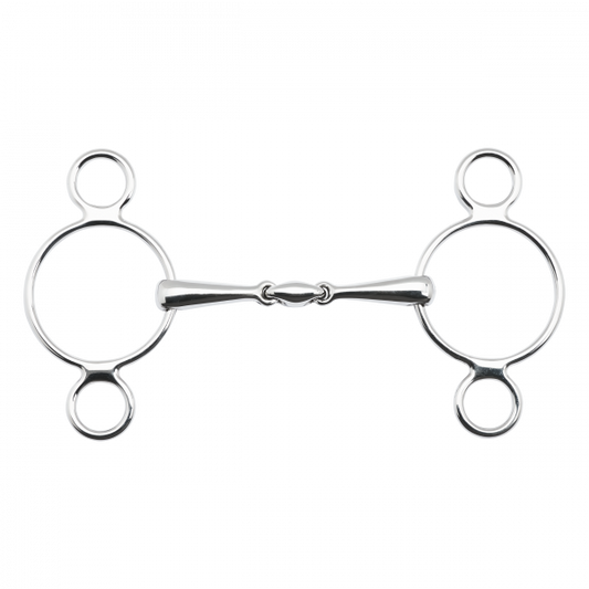 3-Ring-Wassertrense EDELSTAHL, 16 mm, doppelt gebrochen